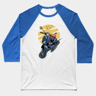 Vespa Addict Baseball T-Shirt